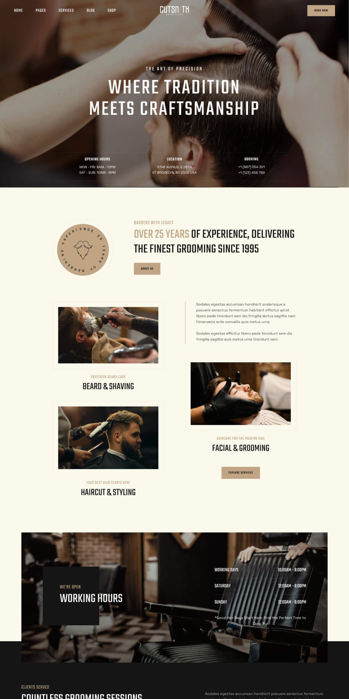 Cutsmith Barbershop Home